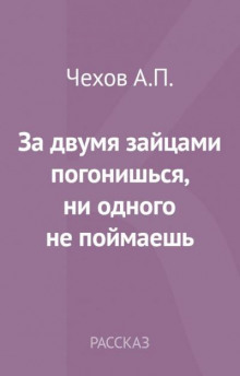 За двумя зайцами погонишься, ни одного не поймаешь